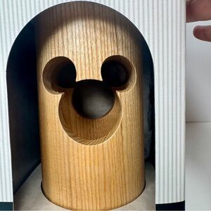 NWT Disney Mickey Mouse Icon Wood Desk Lamp, part of the Mickey Mouse Home decor